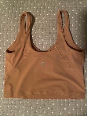 lululemon athletica Align Tank Sports Bra Rust-Tan Scoop Neck